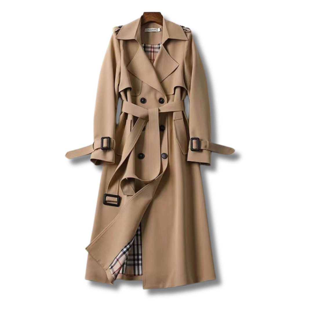 Trenchcoat Classique Emalie in misto lana per donna - Un capo outdoor senza tempo