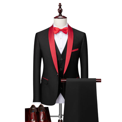 Viktor | 3-teiliges Slim Fit Anzug-Set für Herren