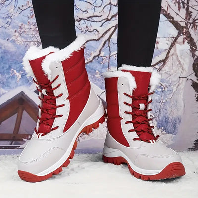 Wasserdichte Snowboots für Frauen - isolierte Winterstiefel mit rutschfester Sohle