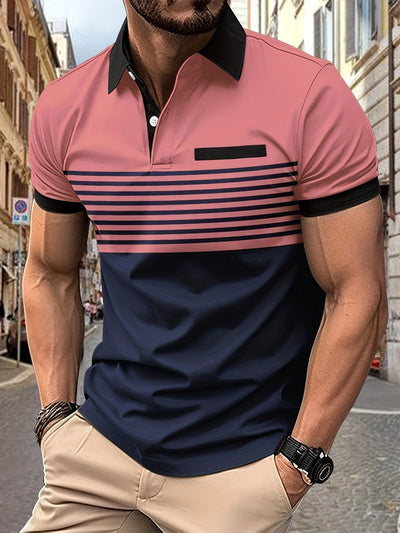 Louis｜Gestreiftes Sommer-Poloshirt für Männer