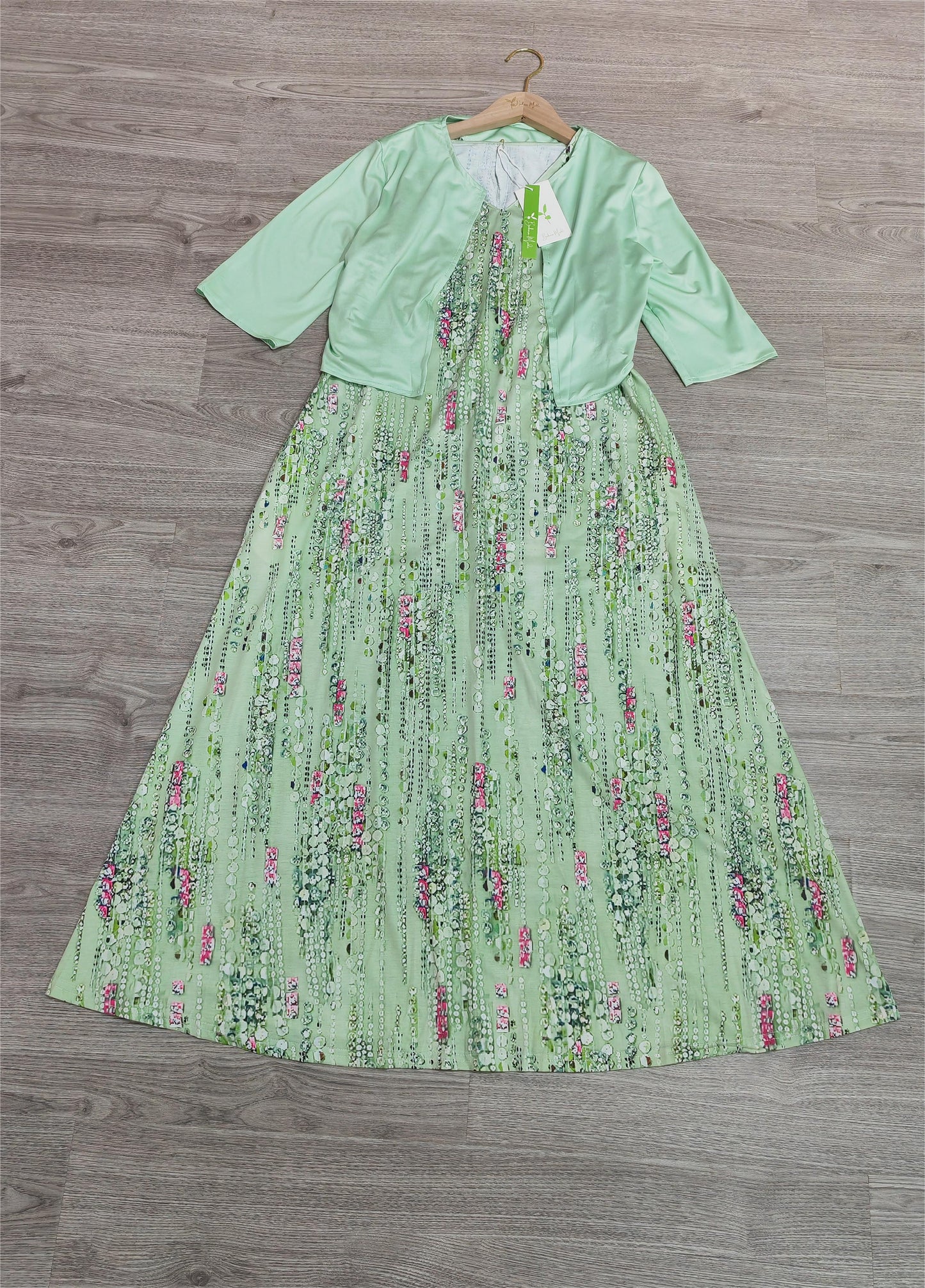 Almuth - Abito midi a due pezzi con stampa floreale