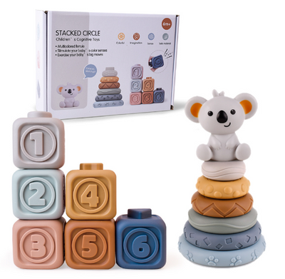 SensoryStack | Zahnungsfreundliches Stapelspielzeug
