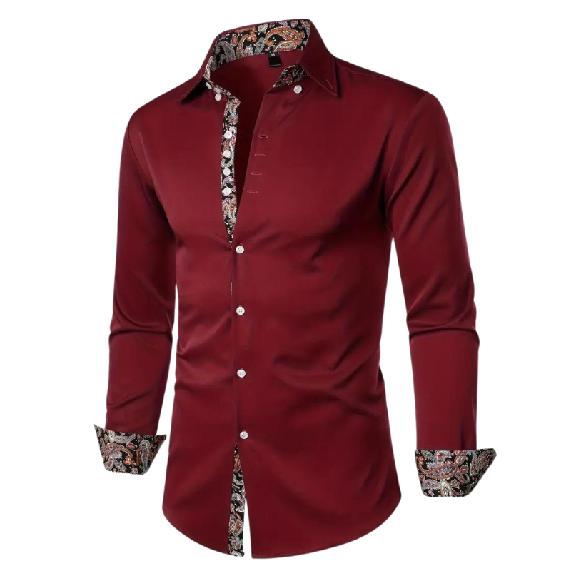 Ruben | Camicia elegante con accento paisley per uomo