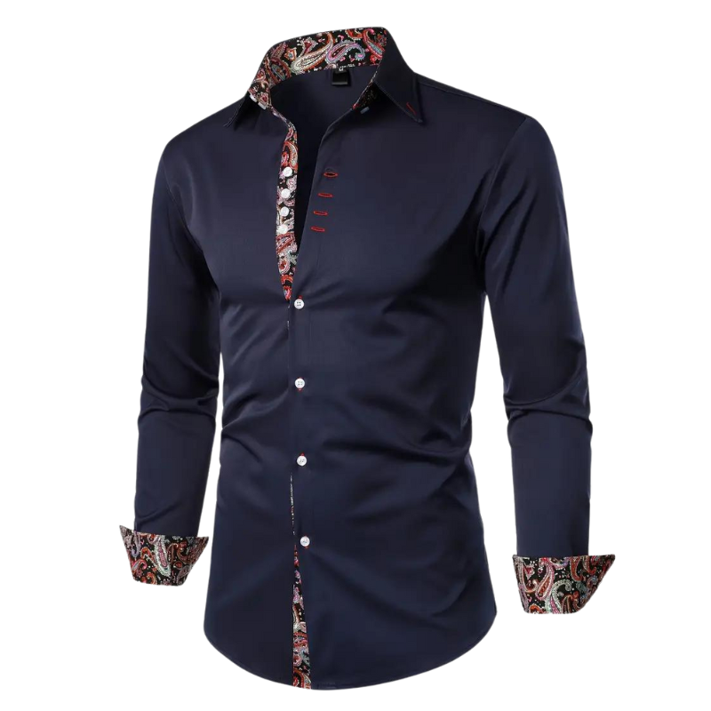 Ruben | Camicia elegante con accento paisley per uomo