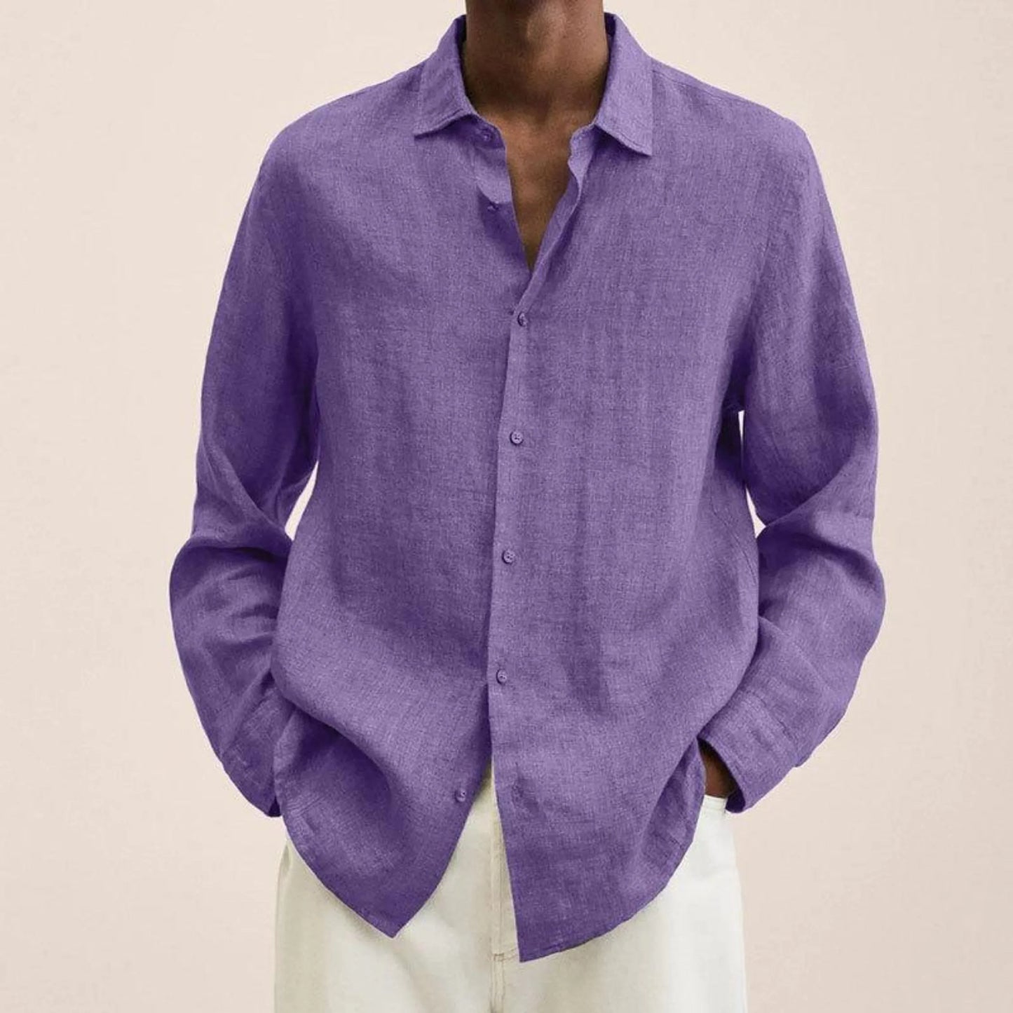 Chemise en lin pour hommes | Coupe classique