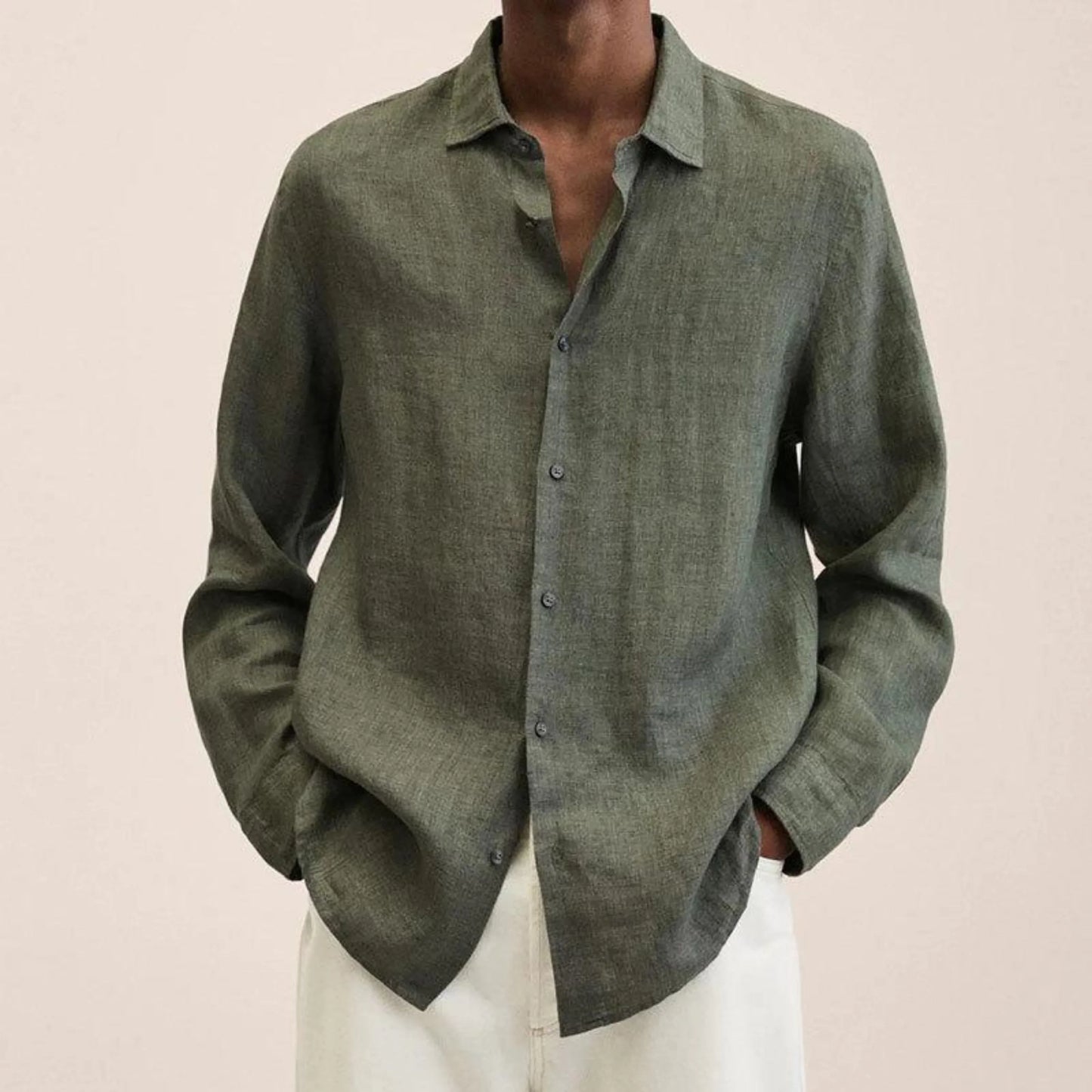 Chemise en lin pour hommes | Coupe classique