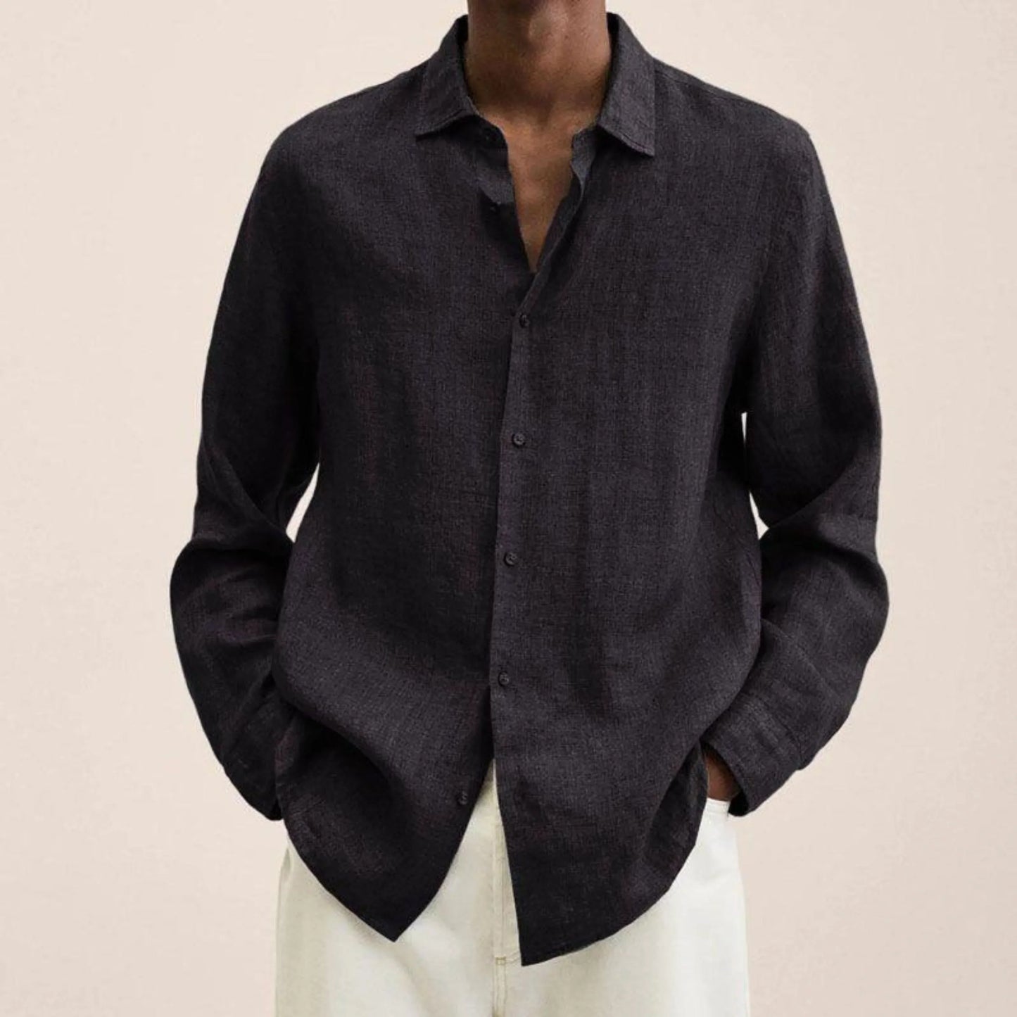 Chemise en lin pour hommes | Coupe classique