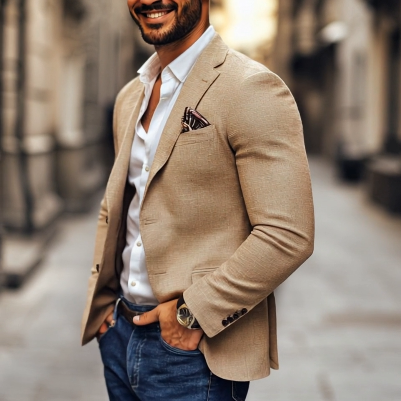 Casual blazer with two buttons