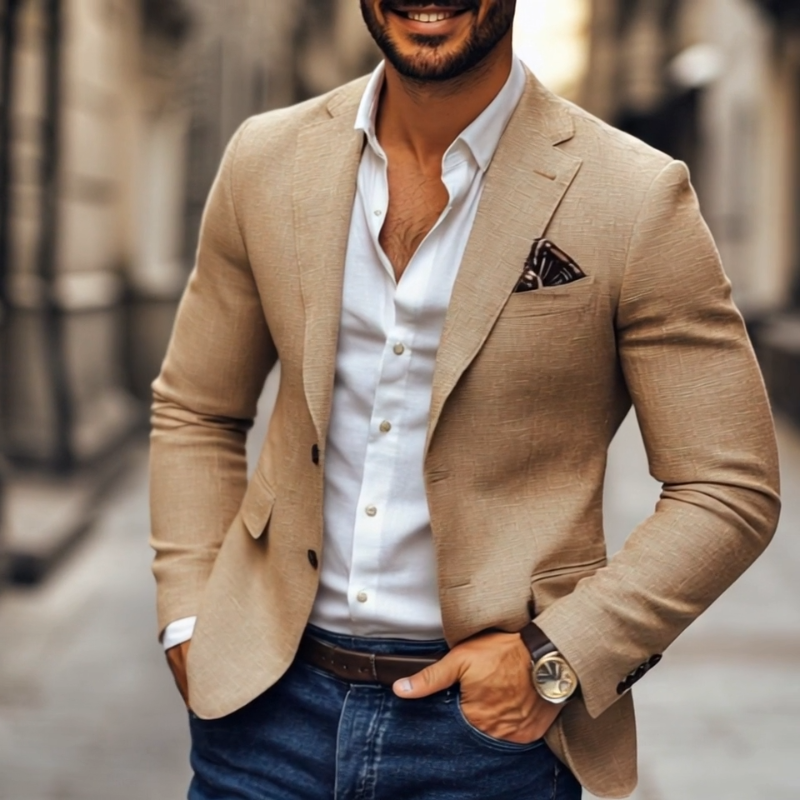 Casual blazer with two buttons