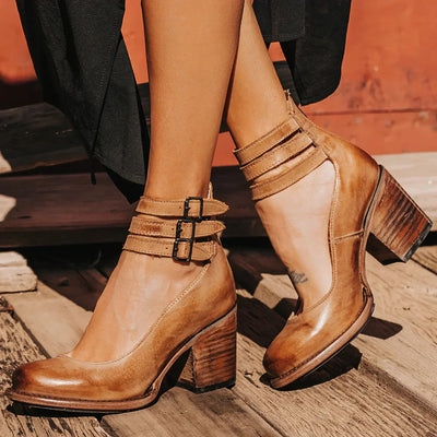Wooden Walk - Edle High Heels