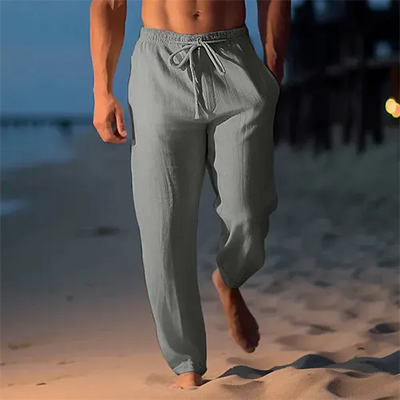 Leinenhose für Herren – Straight Fit – Mid-Rise Sommer-Essential