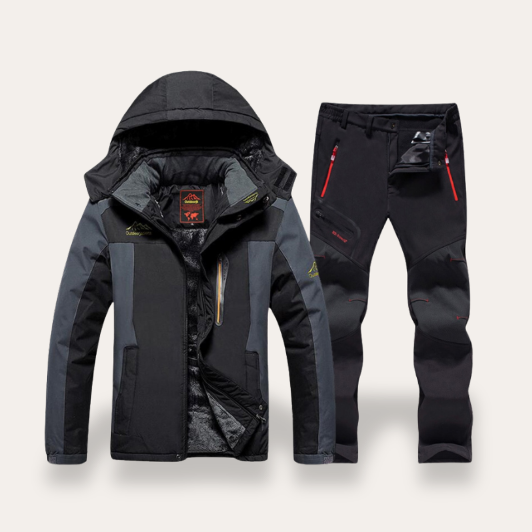 Ensemble veste d'hiver outdoor homme & pantalon thermique vêtements fonctionnels