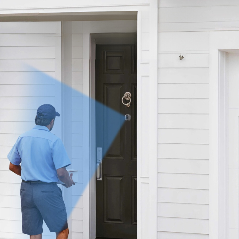 VizioBell | Κάμερα πόρτας WiFi με γωνία θέασης 120°, νυχτερινή όραση και αμφίδρομο ήχο - Έξυπνη ασφάλεια για το σπίτι