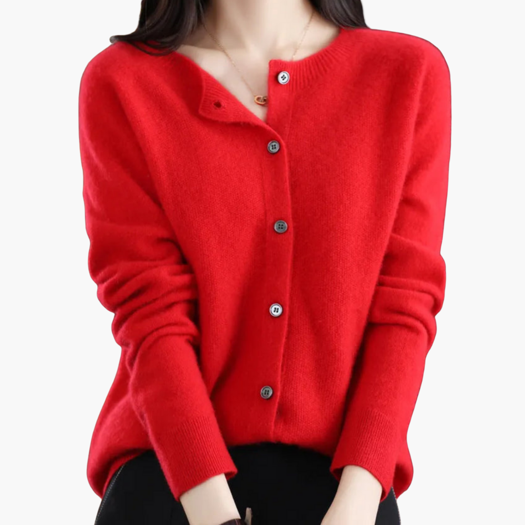 Cardigan in cashmere per donna