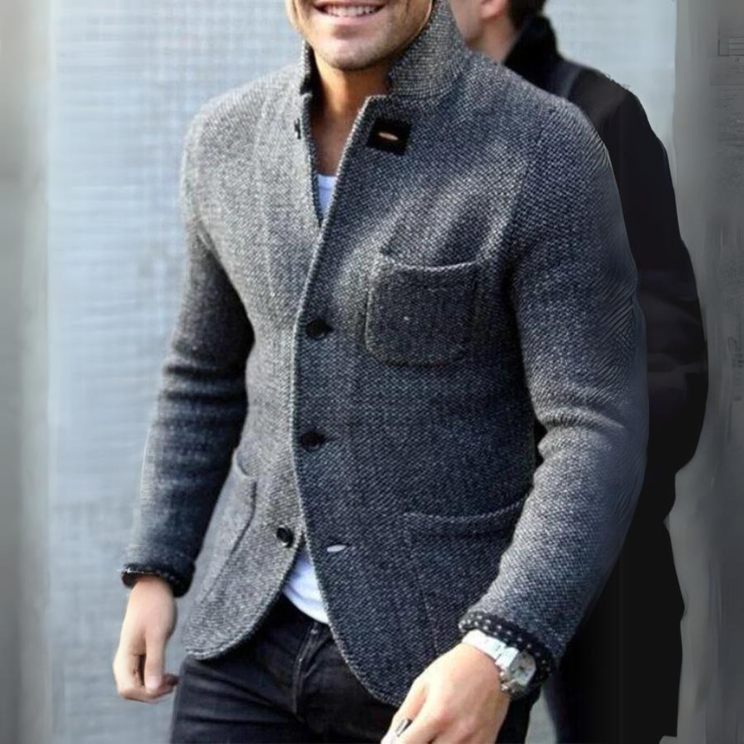 Finn - Cardigan classico ed elegante in maglia