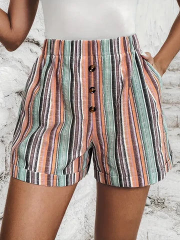 Felice - Shorts con franjas de contraste