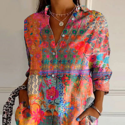 Anna | Elegante Bluse mit Blumendruck für Frauen