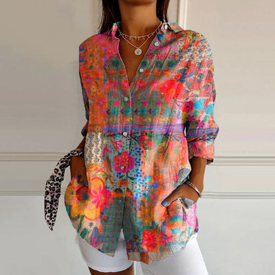 Anna | Elegante Bluse mit Blumendruck für Frauen