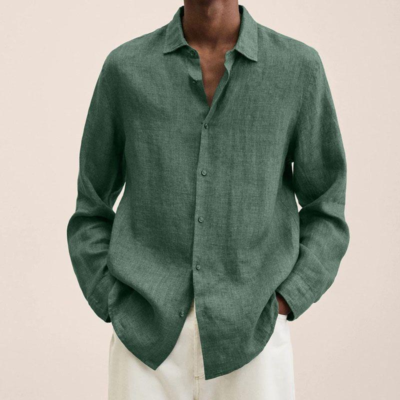 Elegantes natürliche Texturhemd für Herren - Albert