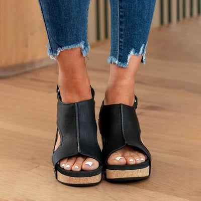 Orthopädische Ledersandalen mit extra Halt für Frauen