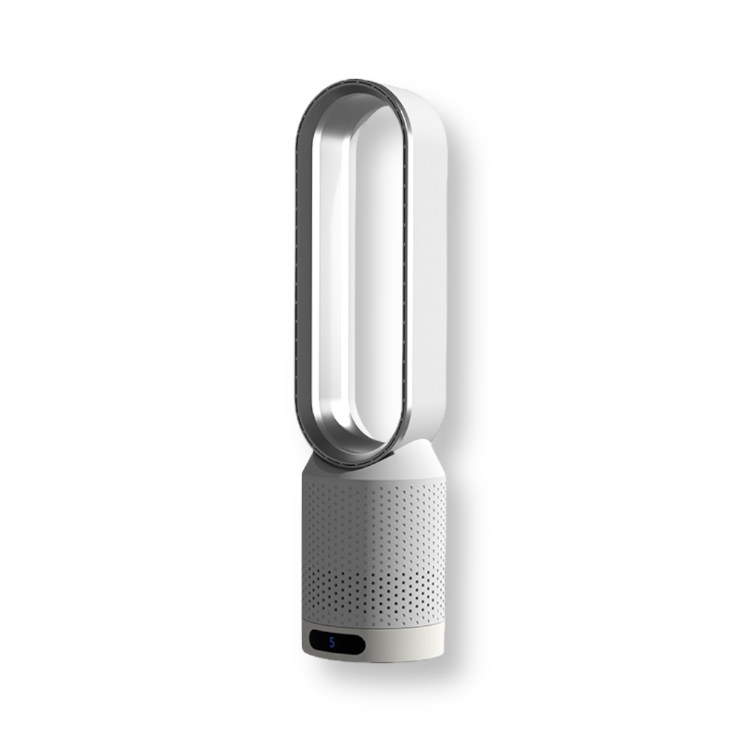 Luftkühler ohne Flügel mit HEPA-Filter, UV-Licht & Ionisator – leise Klimaanlage Alternative für Schlafzimmer & Büro