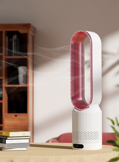 Luftkühler ohne Flügel mit HEPA-Filter, UV-Licht & Ionisator – leise Klimaanlage Alternative für Schlafzimmer & Büro