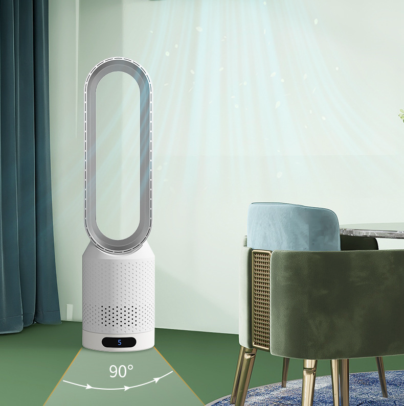 Luftkühler ohne Flügel mit HEPA-Filter, UV-Licht & Ionisator – leise Klimaanlage Alternative für Schlafzimmer & Büro