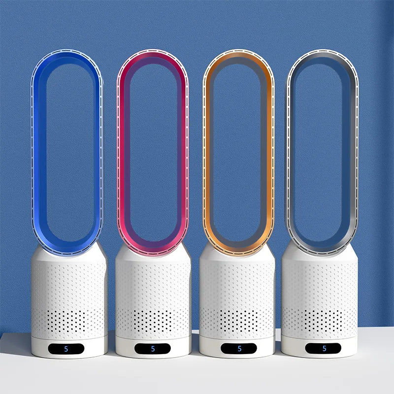 Luftkühler ohne Flügel mit HEPA-Filter, UV-Licht & Ionisator – leise Klimaanlage Alternative für Schlafzimmer & Büro