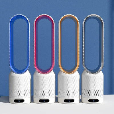 Luftkühler ohne Flügel mit HEPA-Filter, UV-Licht & Ionisator – leise Klimaanlage Alternative für Schlafzimmer & Büro
