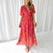 Kathy - Elegantes Maxikleid mit V-Ausschnitt