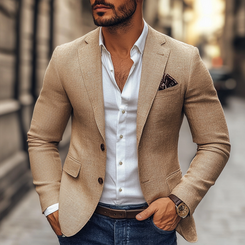 Casual blazer with two buttons