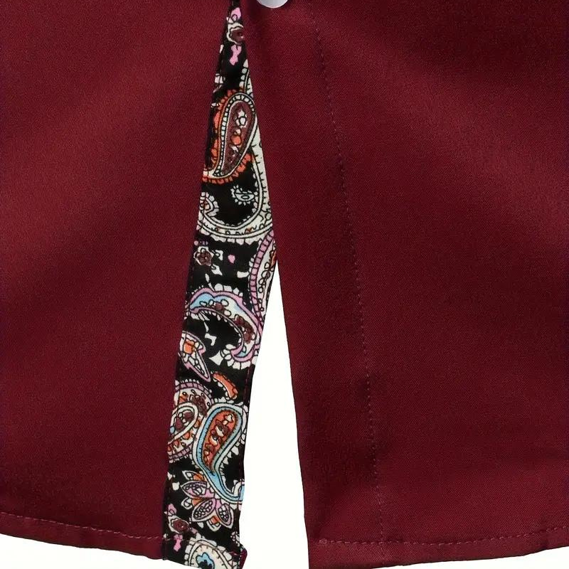 Ruben | Camicia elegante con accento paisley per uomo