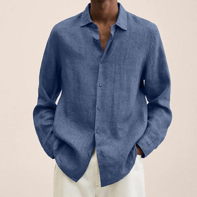 Elegantes natürliche Texturhemd für Herren - Albert
