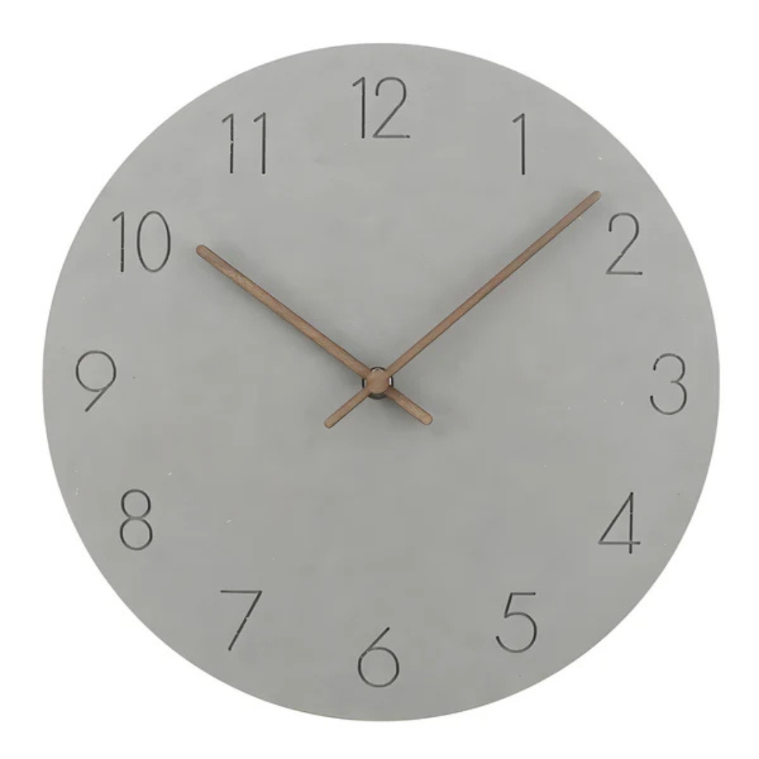 Nork - Reloj de pared minimalista de madera