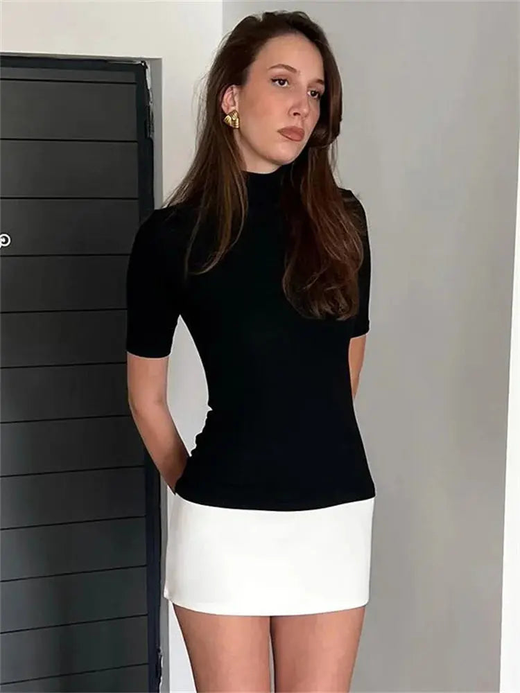 Otoño - Vestido mini ajustado y elegante sin esfuerzo para mujer