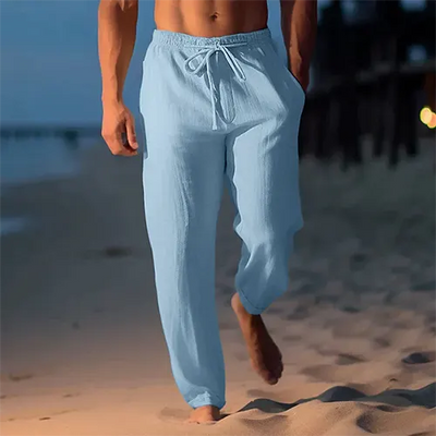 Leinenhose für Herren – Straight Fit – Mid-Rise Sommer-Essential