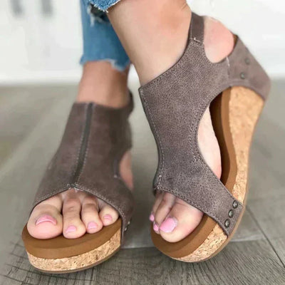 Pauline | Elegante Vintage Ledersandalen