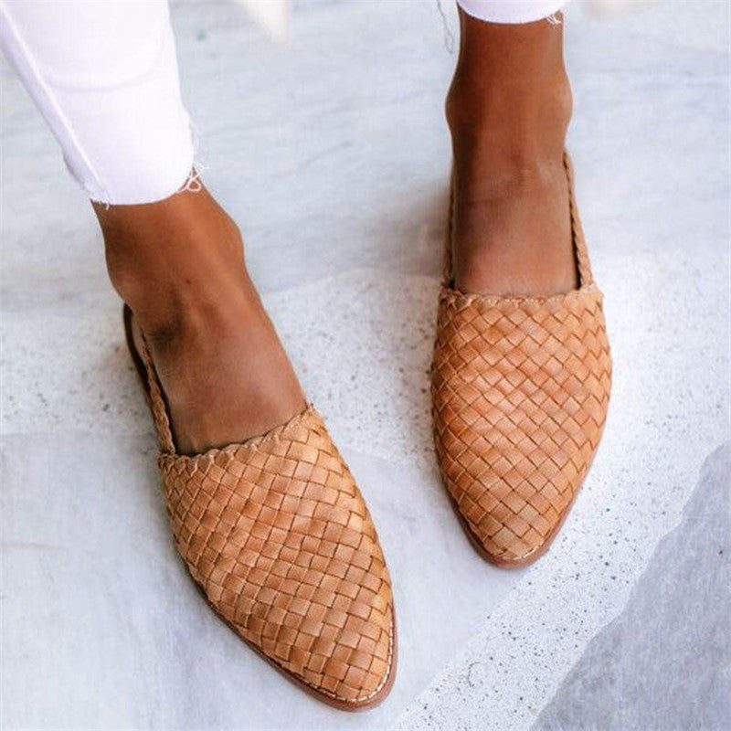 JENICA | Schicke Geflochtene Slingback-Ballerina