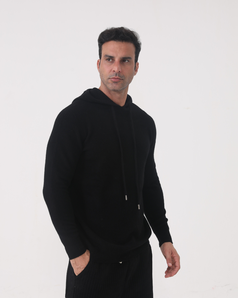 Hoodie made of 100% cashmere