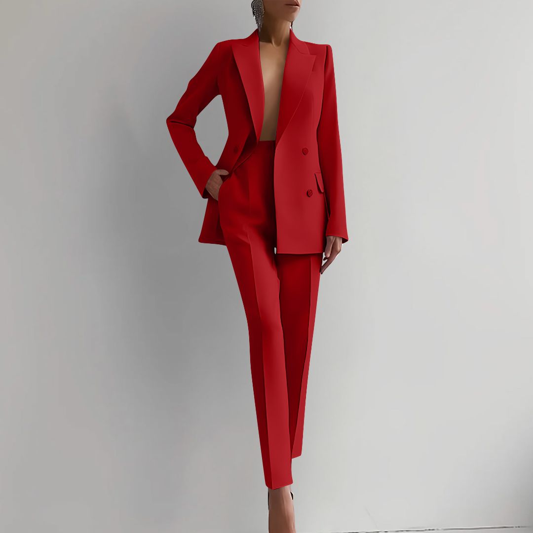 Nika Elegantes Blazer- und Hosen-Set