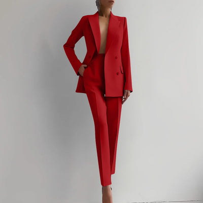 Nika Elegantes Blazer- und Hosen-Set