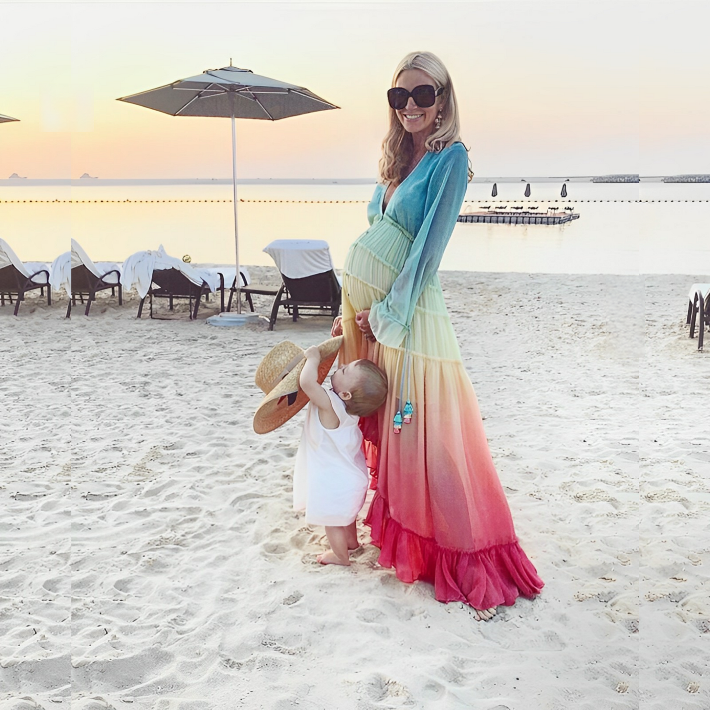 Rainbow Love - Robe maxi rêveuse en lange