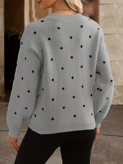 Zara Polka Dot Pullover - Lässig und stylisch für Frauen im Herbst und Winter