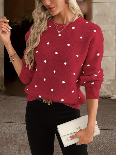 Zara Polka Dot Pullover - Lässig und stylisch für Frauen im Herbst und Winter
