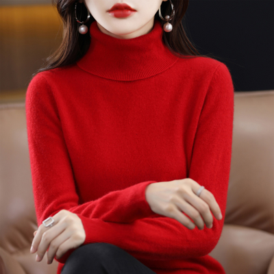 Luxe Kaschmir Damen Rollkragenpullover - Elena