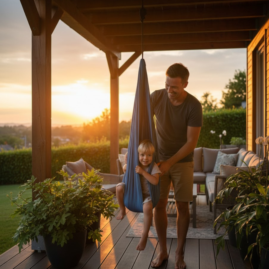 TherapySwing | Balançoire sensorielle apaisante pour enfants et besoins particuliers