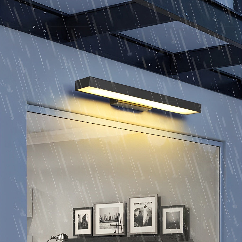 Applique da esterno in acciaio inox nero