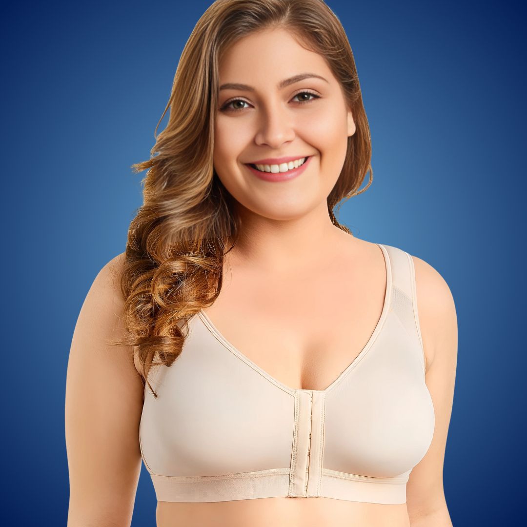 Corrector de postura PosturaFlex sin aros para mujer | Cómodo sujetador sin aros - Sujetador con soporte y sin varillas - Mejora la postura