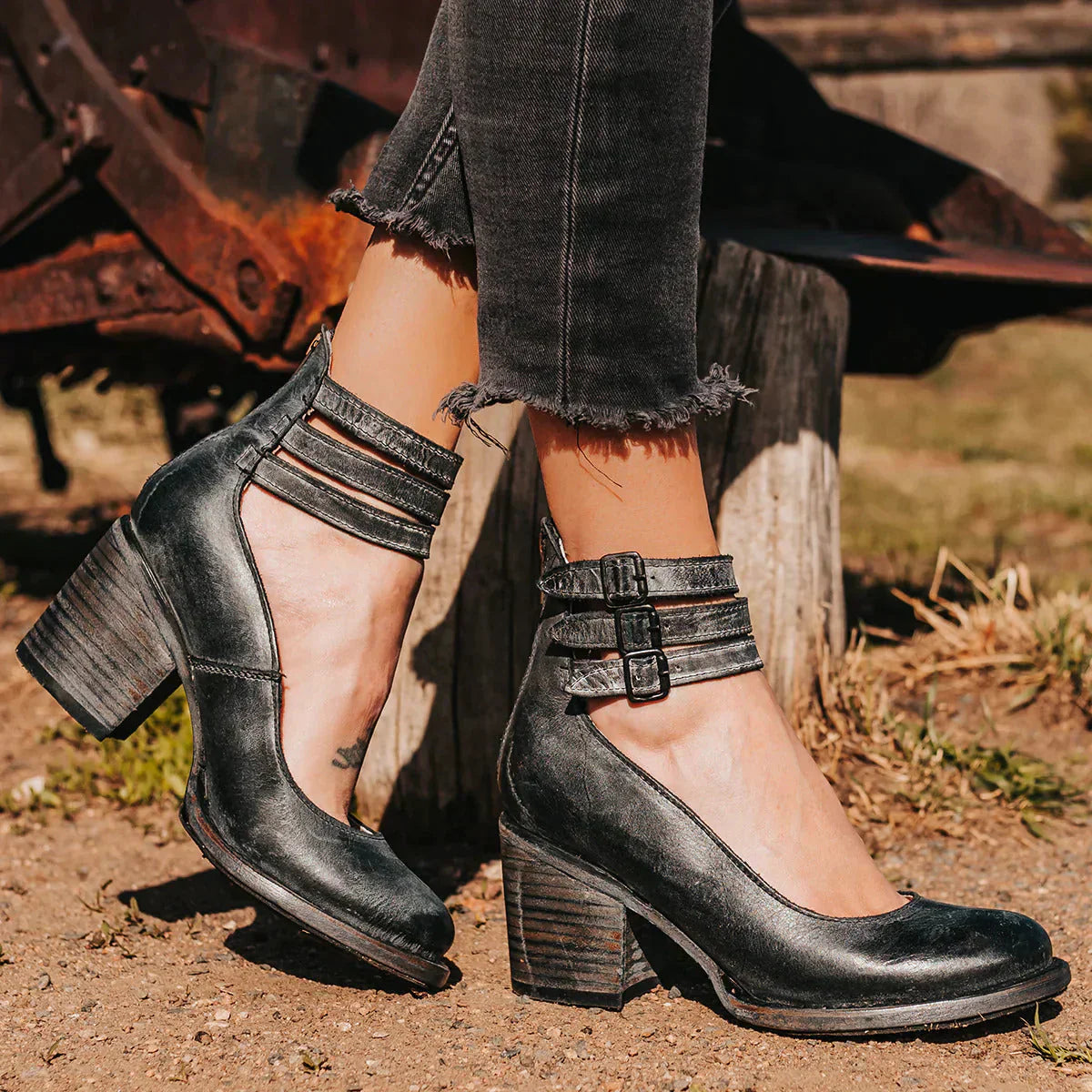 Wooden Walk - Edle High Heels