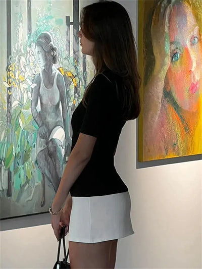 Otoño - Vestido mini ajustado y elegante sin esfuerzo para mujer